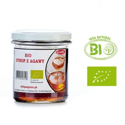 BIO SYROP Z AGAWY CIEMNY 350g AGAWA ECO NEKTAR