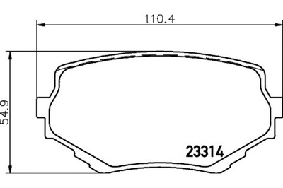 MINTEX ZAPATAS DE FRENADO SUZUKI GRAND VITARA I 2.7  