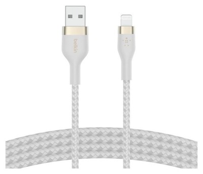 Belkin CAA010bt1MWH BOOST CHARGE USB-A do LTG silikonowy 1m biały