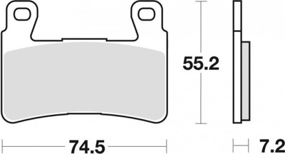 TRW КОЛОДКИ ТОРМОЗНЫЕ HONDA CB 1300 F 03-04, HYOSUNG GT 650 09-17, ПЕРЕД