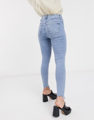 TOPSHOP JEANSY DAMSKIE RURKI JASNE 25/30 2ATW