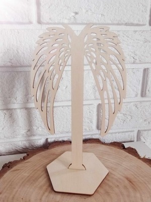 Skrzydła anioła ażurowe na stojaku 10x17cm
