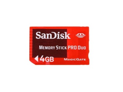 Karta SanDisk MemoryStick Pro Duo 4gb Oryginalna