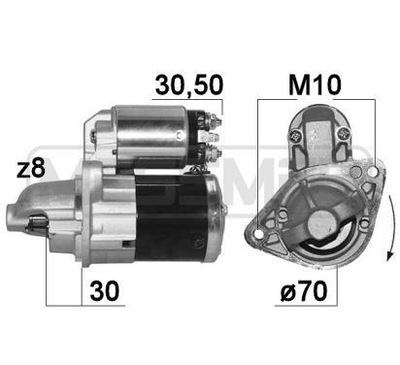 ERA MESSMER STARTERIS OPEL,NISSAN,SUZUKI 