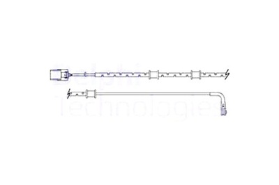 DELPHI SENSOR DESGASTE ZAPATAS DE FRENADO PARTE TRASERA JAGUAR XK II 3.6 4.2  