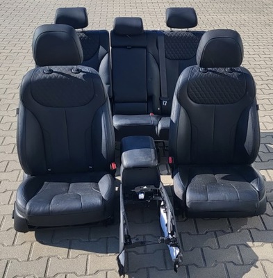 Hyundai santa fe iv 18 сидіння заднє сидіння шкіра фото №1