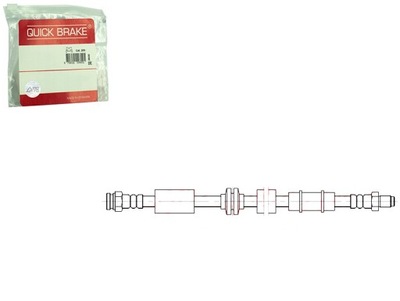 Шланг тормозной гибкий перед l/p alfa romeo 159 brera spider фото №1