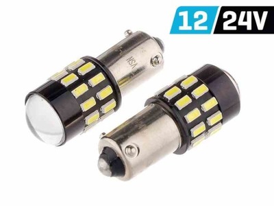 Żarówka VISION H21W BAY9s 12/24V 30x 3014 SMD LED, nonpolar, CANBUS, biała,