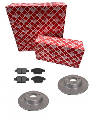 Febi гальмівні диски гальмівні колодки задня fiat bravo ii stilo 252mm фото №1