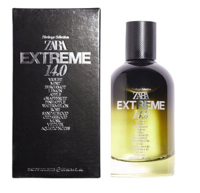 A265 PERFUMY MĘSKIE ZARA Extreme 14.0 100ml NOWE W OPAKOWANIU