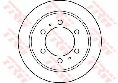 ДИСКИ ТОРМОЗНЫЕ ТОРМОЗНЫЕ ЗАД TRW DF4133