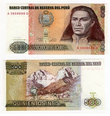 PERU 1987 500 INTIS