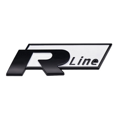 R-LINE EMBLEMA VOLKSWAGEN INSIGNIA PARA SANTANA POLO PASSAT SHARAN 7.1X2.4CM  