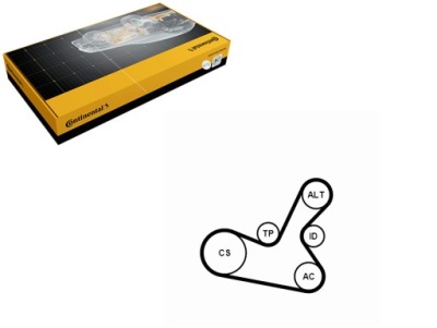 Continental 5pk1300k1 набор ремень клиновой многоручейковый фото №1