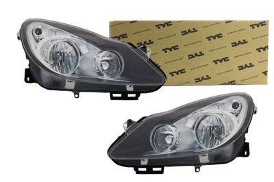 SET LAMPS ELE. H7+H1 OPEL CORSA 06-11 TYC  