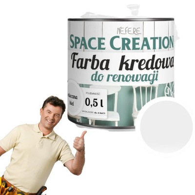 Farba kredowa do stylizacji mebli Biała 1 L chalk paint