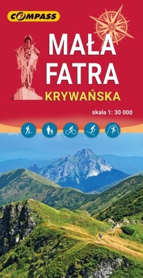Mapa turystyczna - Mała Fatra Krywańska 1:30 000