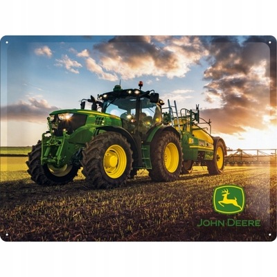 PLACA SZYLD JOHN DEERE 6150R EE.UU. METÁLICO 30X40  