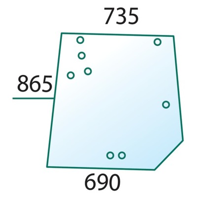 Szyba MF serie 5400 - tylna 4272760M1