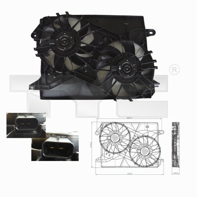 VENTILADOR CHLODZENIE DEL MOTOR 804-0001  