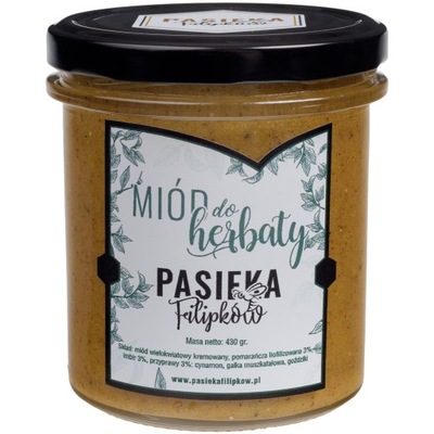 Miód do herbaty rozgrzewająca aromatyczna herbata