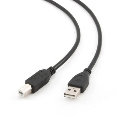 Kabel USB Gembird AM-BM 1.8m czarny złącze USB A/B