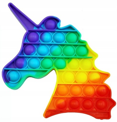 PUSH BUBBLE POP IT ZABAWKA SENSORYCZNA JEDNOROŻEC
