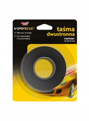 Moje Auto VIRAGE Taśma dwustronna 12mm x 2m