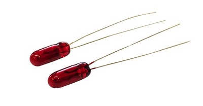 LUZ MINIATUROWA 4MM 12V 100MA 2 PIEZAS ROJO  