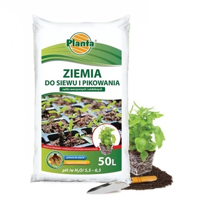 ZIEMIA PODŁOŻE DO WYSIEWU I PIKOWANIA PLANTA 50 l