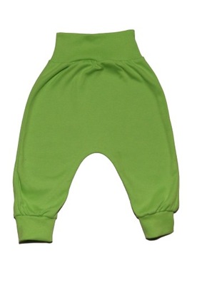 Spodnie bezuciskowe Basic zielone 80