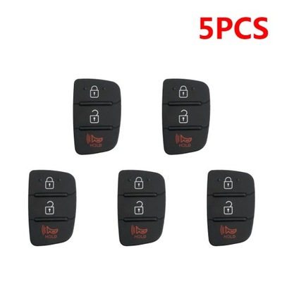 5/10/15/20PCS 3 Buttons Remote Key Fob Case Rubber Pad For Hyundai I~26448