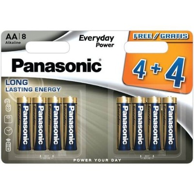 Bateria alkaliczna Panasonic AA 8 SZTUK