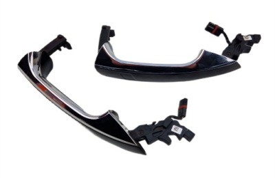 Mercedes gls x166 15-19 зовнішня ручка двері лівий перед задня 197 хром фото №1