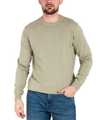 Sweter Wrangler CREWNECK KNIT W8A0QJG15 TeaLeaf XL