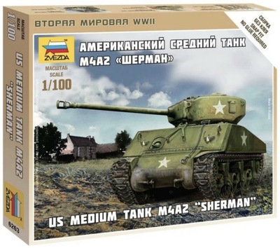Zvezda 6263 1/100 M4A2 Sherman