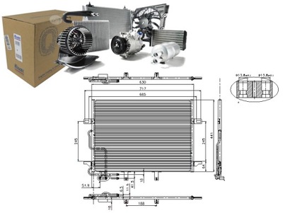 Nissens 94614 конденсатор, кондиционер фото №1