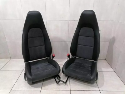 Porsche taycan 9j seat interior leather in black turbo s фото №1