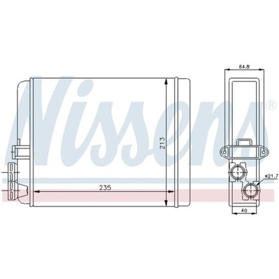 WYMIENNIK CIEPLA, HEATING INTERIOR NISSENS 73641 - milautoparts-fr.ukrlive.com