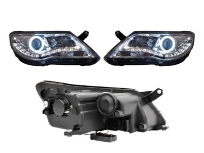 Vw tiguan 2007-2011 фара лампа set хром фото №1