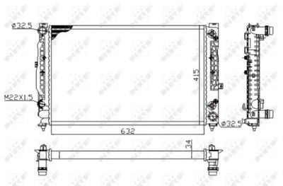 NRF 519504A CHLODNICA, SISTEMA AUŠINIMO VARIKLIO 