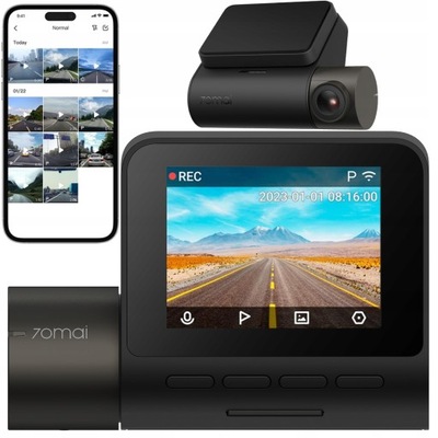 CÁMARA DE AUTOMÓVIL 70MAI A200 DASH CAM WIDEOREJESTRATOR HDR CON MONITOR  