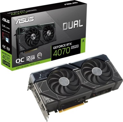 Karta graficzna Asus Dual GeForce RTX 4070 SUPER OC 12GB GDDR6X