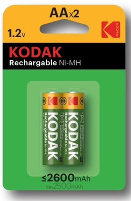 Baterie akumulatorki Kodak AA R6 2600mAh 1.2V 2szt