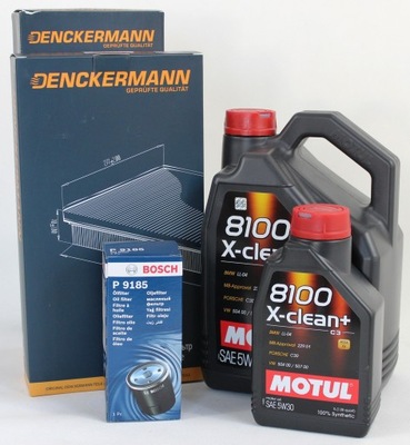 FILTRY+OLEJ MOTUL 5W30 BMW E60 520D M47 163KM 