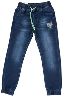 M163 Elastyczne spodnie jeans jogger rozmiar 164