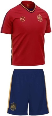 RFEF strój piłkarski dziecięcy czerwony poliester rozmiar 6