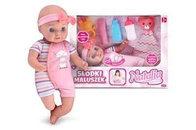 LALKA NATALIA SŁODKI MALUSZEK MÓWI BOBAS 33CM