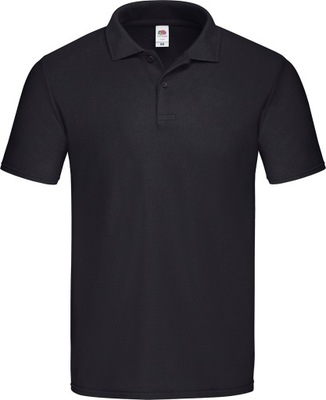 FRUIT OF THE LOOM POLO MĘSKA ORIGINAL BLACK M