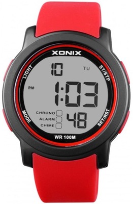 Damski Zegarek z Dużym Czytelnym LCD XONIX WR100m